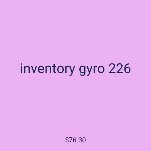 inventory gyro 226