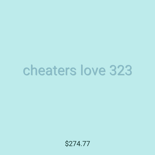 cheaters love 323