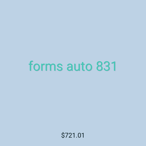 forms auto 831