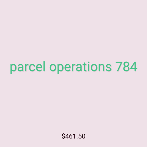 parcel operations 784