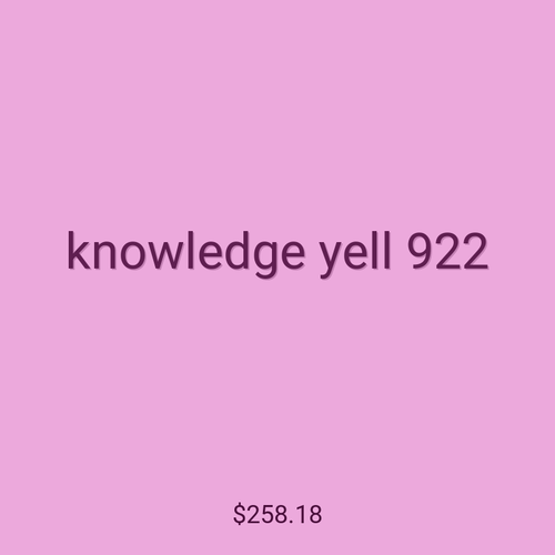 knowledge yell 922