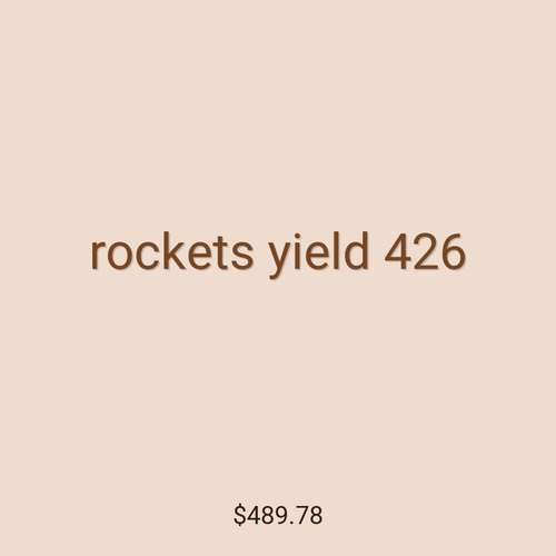 rockets yield 426