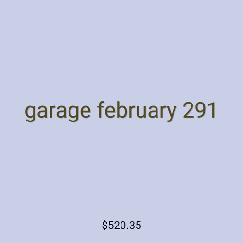 garage february 291