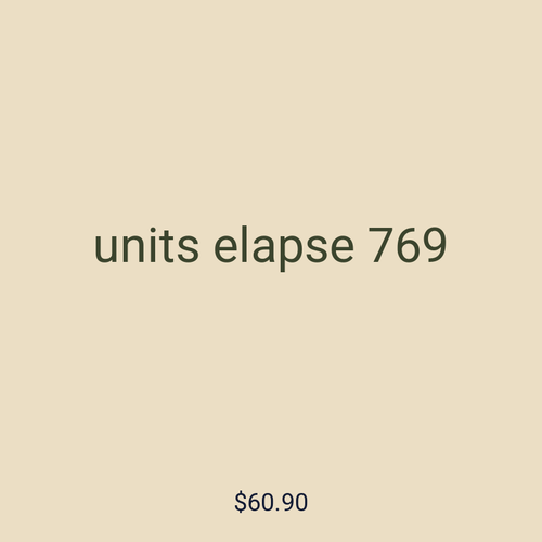units elapse 769