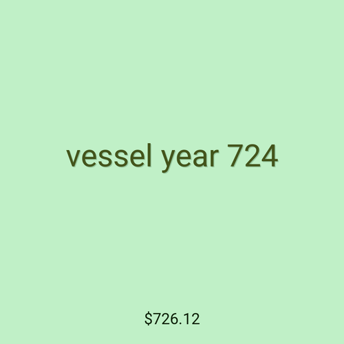 vessel year 724