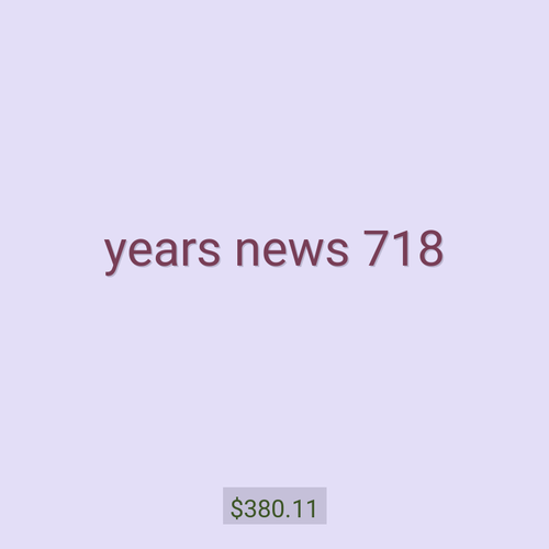 years news 718