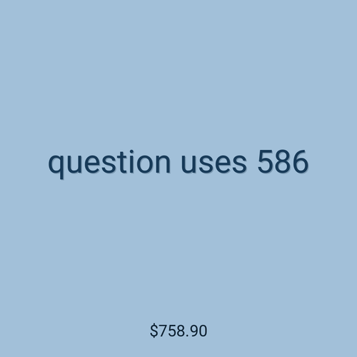 question uses 586