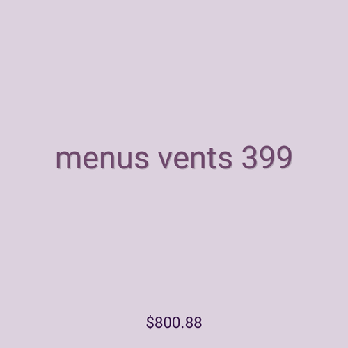 menus vents 399