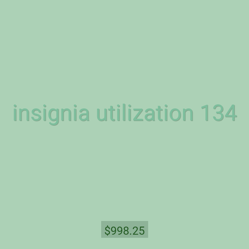 insignia utilization 134