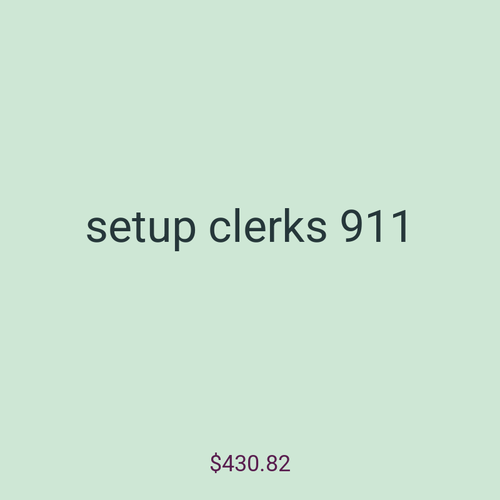 setup clerks 911