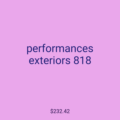 performances exteriors 818