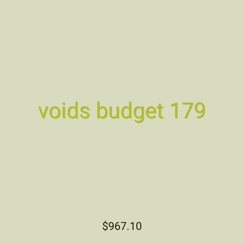 voids budget 179