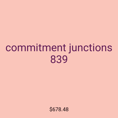 commitment junctions 839