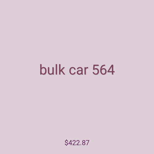 bulk car 564