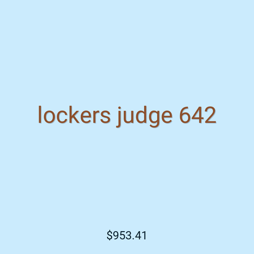 lockers judge 642