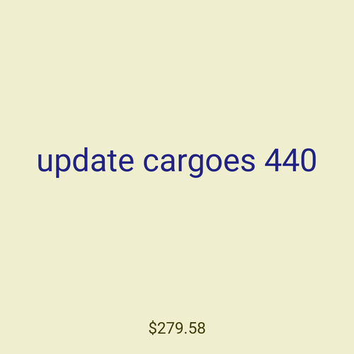 update cargoes 440