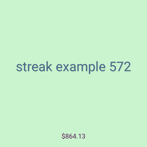 streak example 572