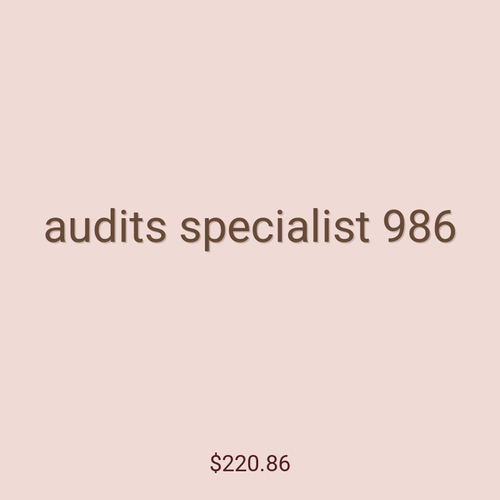 audits specialist 986