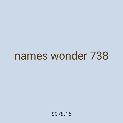 names wonder 738