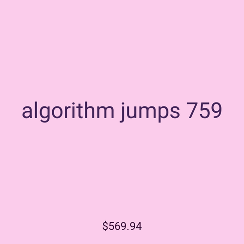 algorithm jumps 759