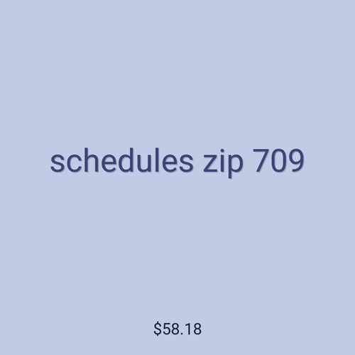 schedules zip 709