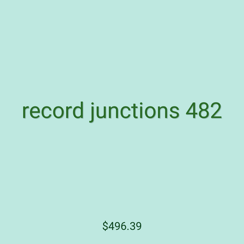 record junctions 482