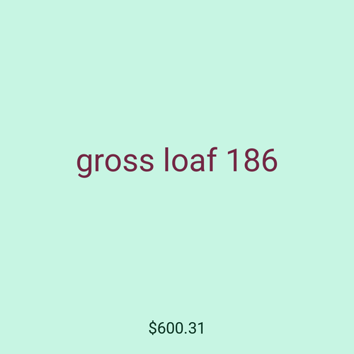 gross loaf 186