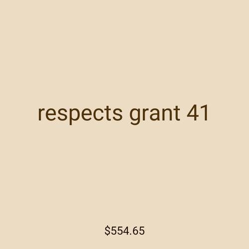 respects grant 41