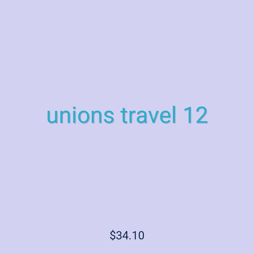 unions travel 12
