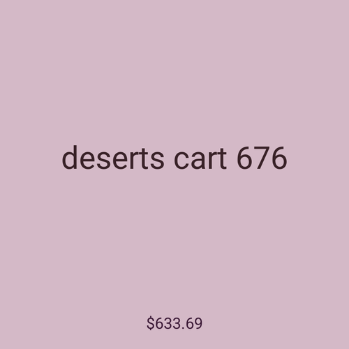 deserts cart 676