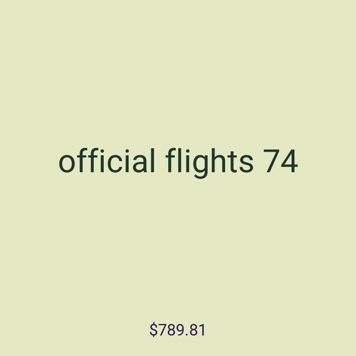 official flights 74