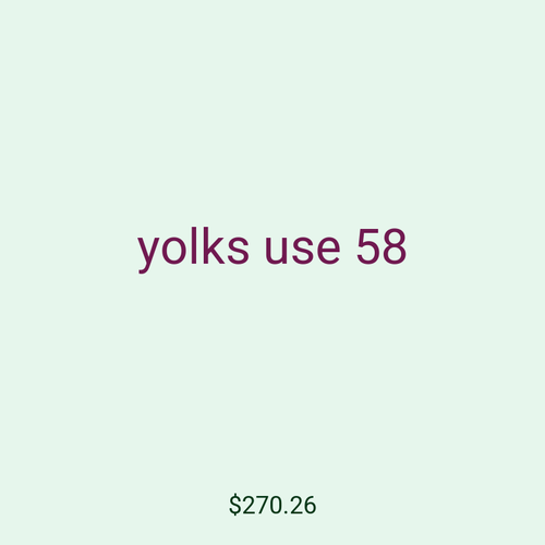 yolks use 58
