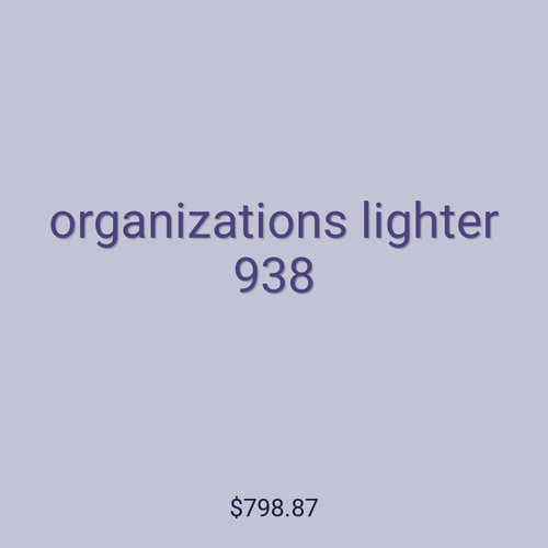 organizations lighter 938