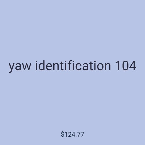 yaw identification 104