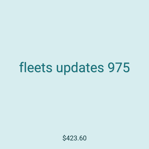 fleets updates 975