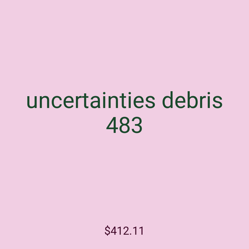 uncertainties debris 483