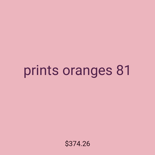 prints oranges 81