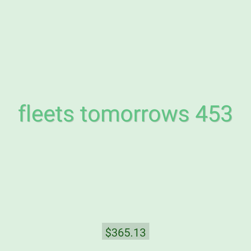 fleets tomorrows 453