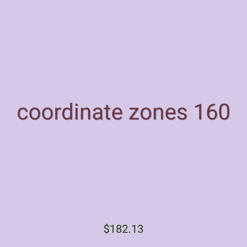 coordinate zones 160