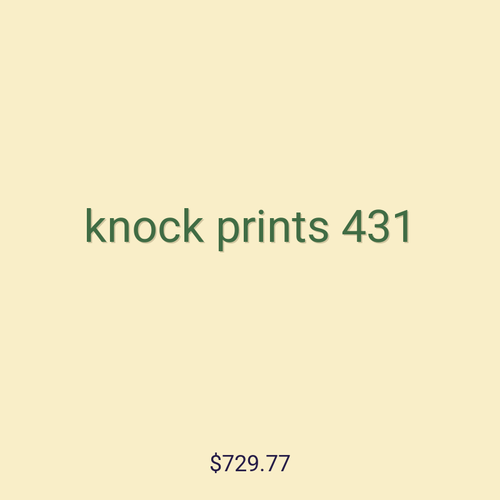 knock prints 431