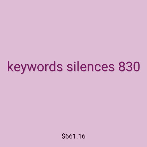 keywords silences 830