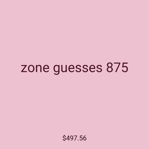 zone guesses 875