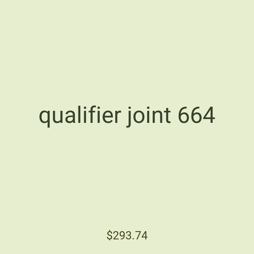 qualifier joint 664