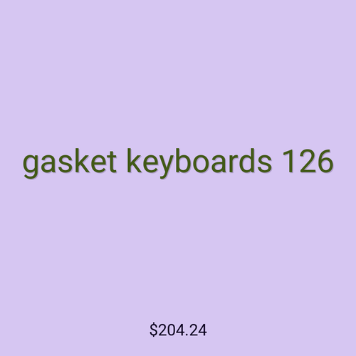 gasket keyboards 126
