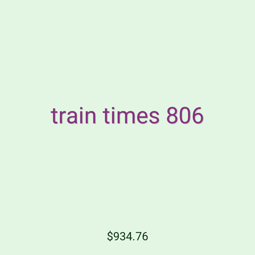 train times 806