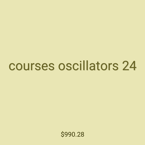 courses oscillators 24