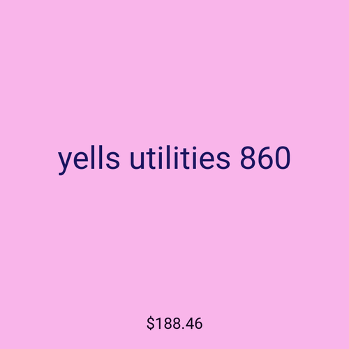 yells utilities 860
