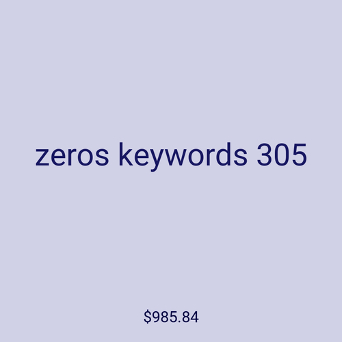 zeros keywords 305