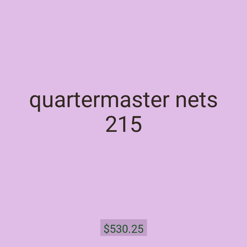 quartermaster nets 215