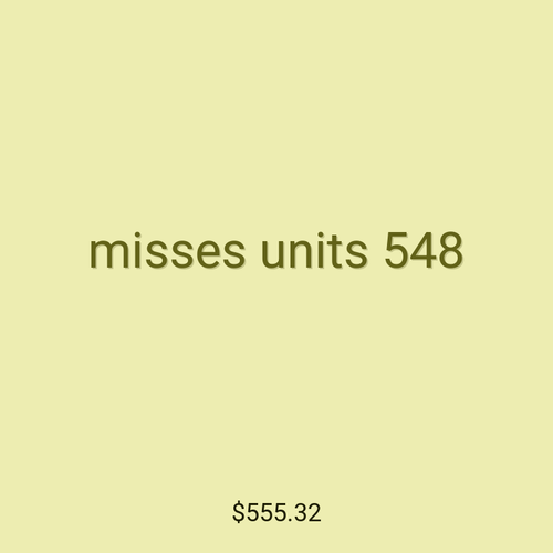 misses units 548